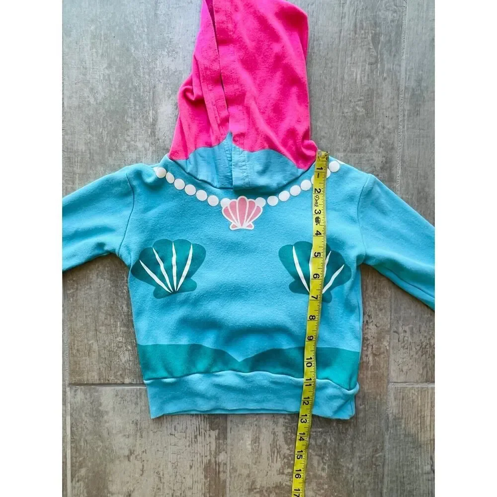 DOODLE PANTS Mermaid 3D Toddler Baby Girls Pullover Sweatshirt Hooded Top 18m
